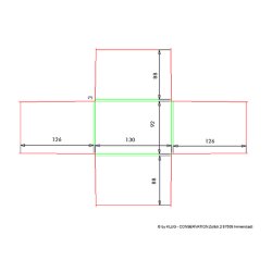 Foldekuvert 9 x 13 cm. 100 stk. 