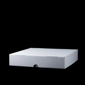 Kvadrat boks 45x45x8 cm.