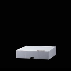 Kvadrat boks 20x20x5 cm.