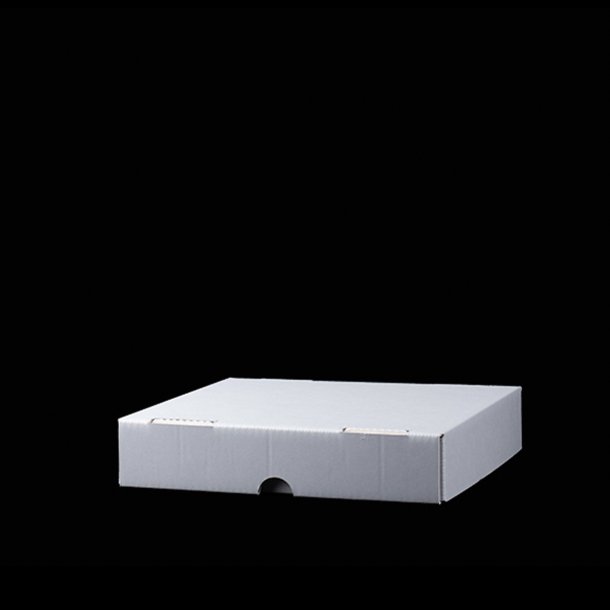 Kvadrat boks 25x25x5 cm.