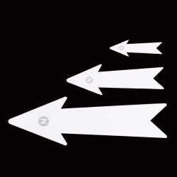 Markeringspile sort/hvid