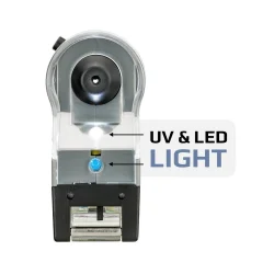 Lommemikroskop, Carson MicroFlip�  100x-250x LED/UV