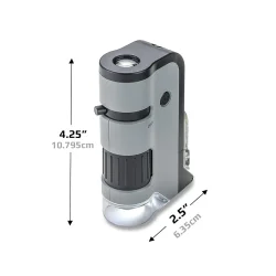 Lommemikroskop, Carson MicroFlip�  100x-250x LED/UV