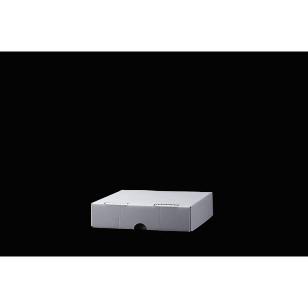 Kvadrat boks 20x20x5 cm.