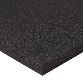 Plastazote LD29 sort 2000 x 1200 x 20 mm