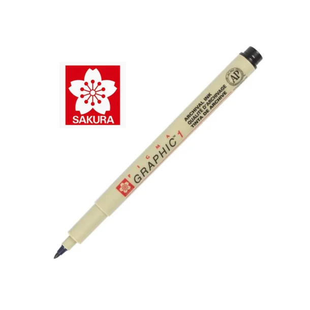 Pigma Graphic pen 1 mm.