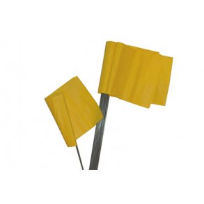 Afmrkningsflag/gul (10 stk)
