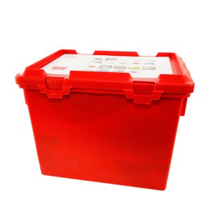 Skjold kasse rd 1 stk.