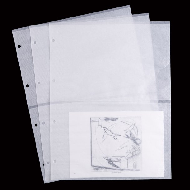 Ring binder pockets 2 panes 14 x 19 cm. 